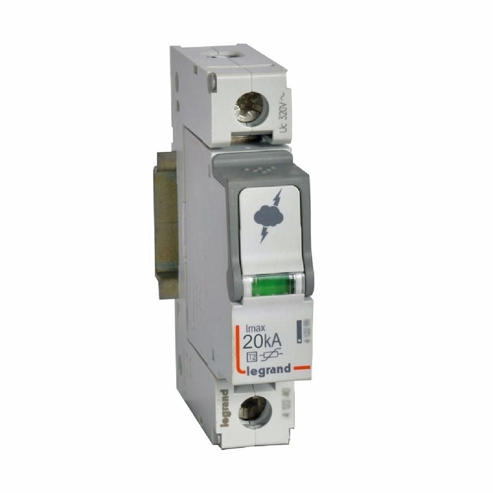Legrand  Sayaç sonrası için parafudr Tip 2 C tipi Imax 20kA Up:1.2kV 1Kutup LEG-412220