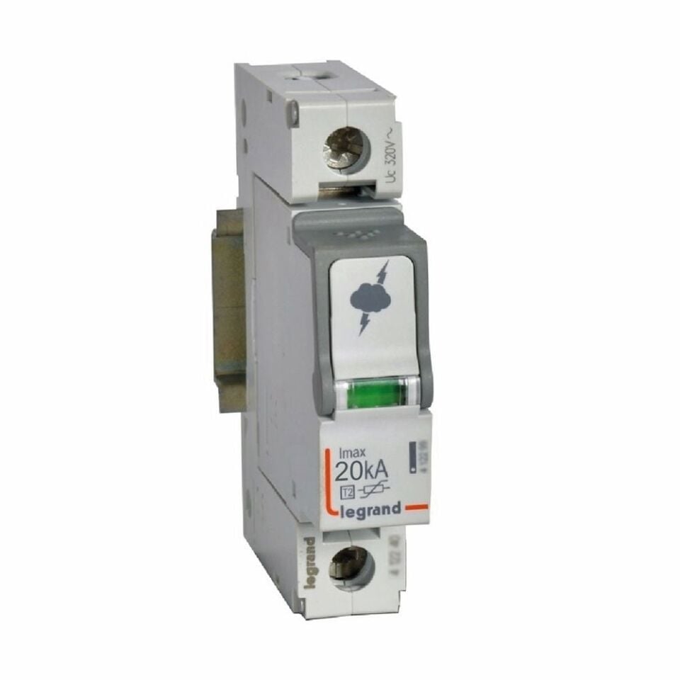 Legrand  Sayaç sonrası için parafudr Tip 2 C tipi Imax 20kA Up:1.2kV 1Kutup LEG-412220