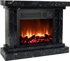 Heatbox Elektirikli Fanli Sömine 3000W Lotus Desenli Bluetooth Ses Efektli