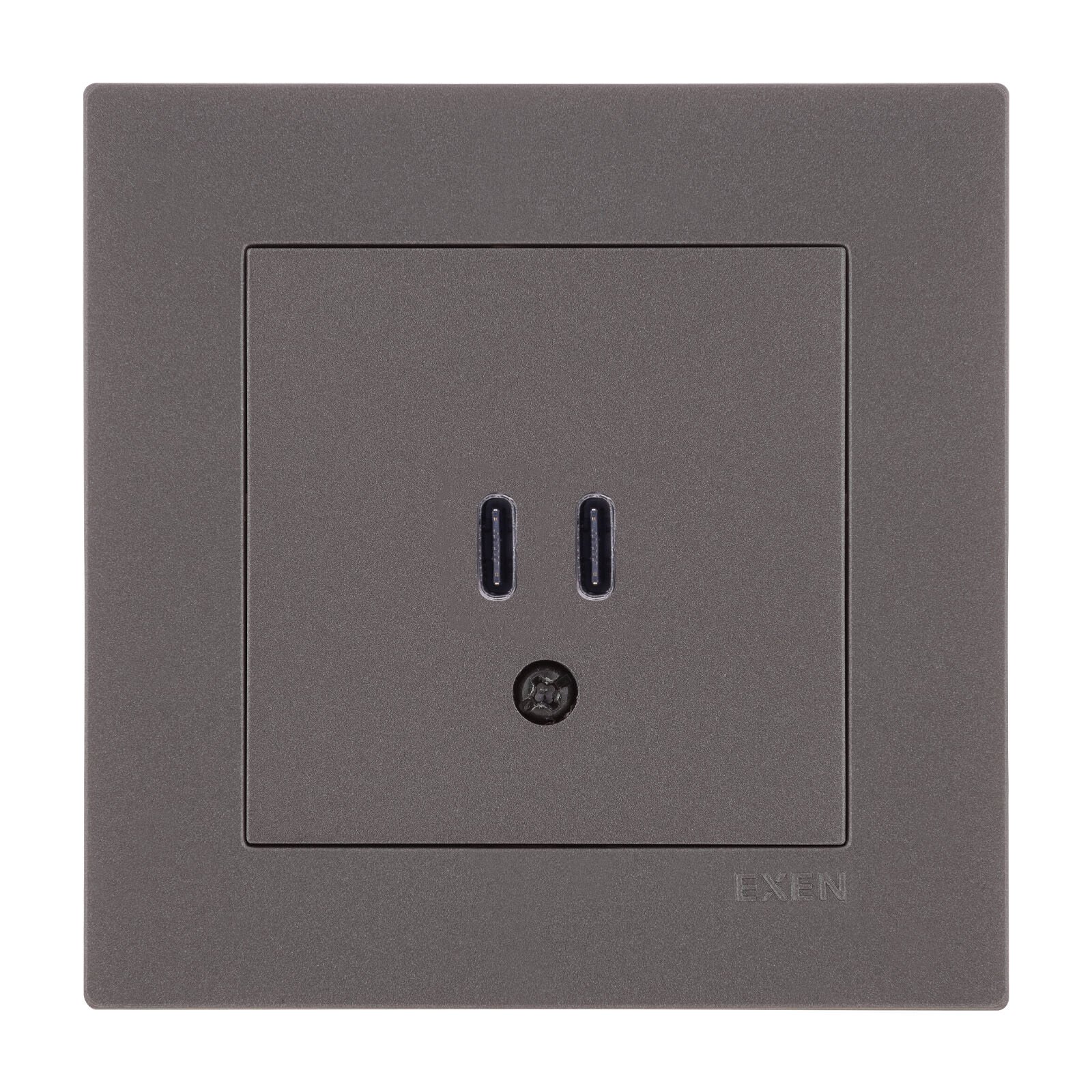 Exen Karell Mocha 2X Usb Sarj Prizi Type-C Komple Takim