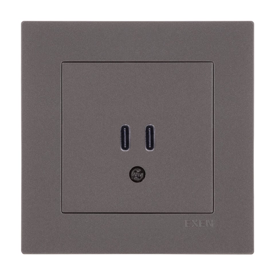 Exen Karell Mocha 2X Usb Sarj Prizi Type-C Komple Takim