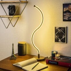 Aydinlatmadunyam Masa Lambasi Gold Yilan-13277