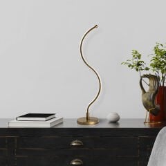 Aydinlatmadunyam Masa Lambasi Gold Yilan-13277