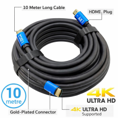 HDMI Kablo 4K 10 Mt Siyah Renk