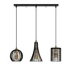 Aydinlatmadunyam Sarkit Black Teltrio-Mr-934