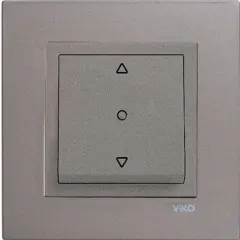 Viko Novella Artline Antrasit Tek Düğmeli Jaluzi  Çerçeve Dahil