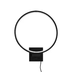 Aydinlatmadunyam Aplik Black Halka-13309