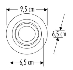 Ct-5036 Cata Şahin Yuvarlak Beyaz Kasa