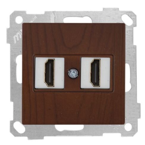 Mutlusan Mek+Tuş Data Prizi 2*Hdmı Ceviz - 2100 458 0157