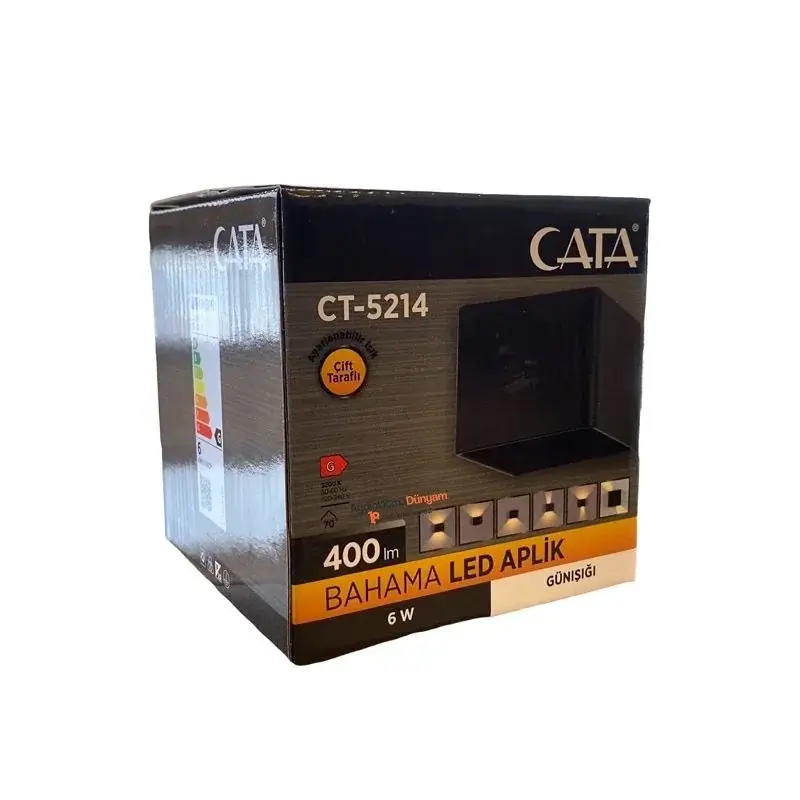 Cata Çift Taraflı 6w Led Dekoratif Aplik CT-5214 Gün ışığı