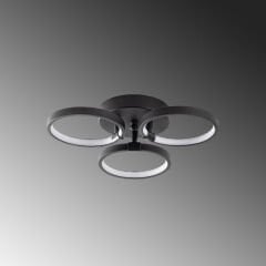 Aydinlatmadunyam Plafonyer Black Halka-13310