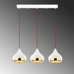 Aydinlatmadunyam Sarkit WhiteRedGold Yildo-M-6876