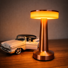 Cata Masa Lambası Bronz Renk Ct-8435 Tek Anahtarla 3 Renk