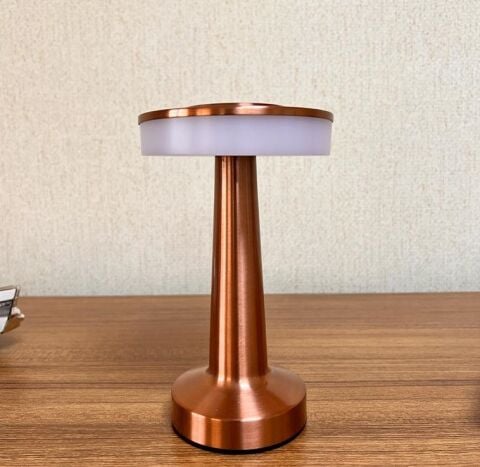 Cata Masa Lambası Bronz Renk Ct-8435 Tek Anahtarla 3 Renk