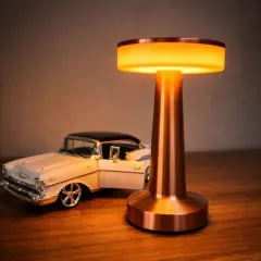 Cata Masa Lambası Bronz Renk Ct-8435 Tek Anahtarla 3 Renk