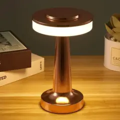 Cata Masa Lambası Bronz Renk Ct-8435 Tek Anahtarla 3 Renk