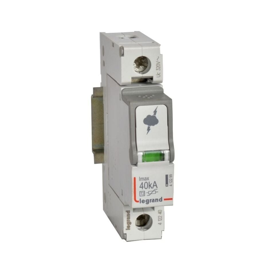 Legrand  Sayaç sonrası için parafudr Tip 2 C tipi Imax 40kA Up:1.7kV 1Kutup LEG-412240