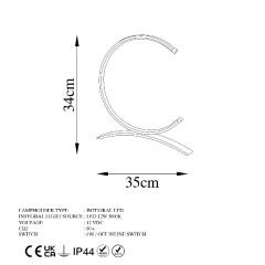 Aydinlatmadunyam Masa Lambasi Black Moon-13330