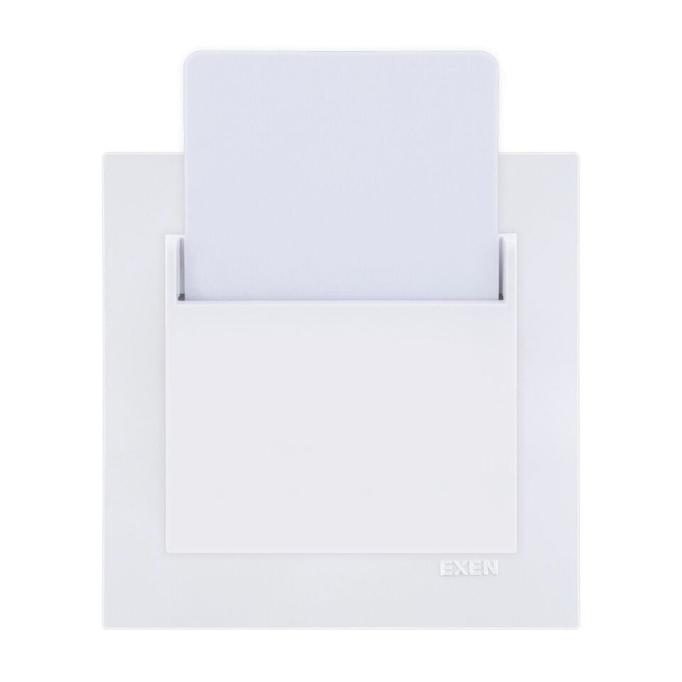 Exen Karell Beyaz Energy Saver Mikro Switch Gecikmeli + Isikli Komple Takim