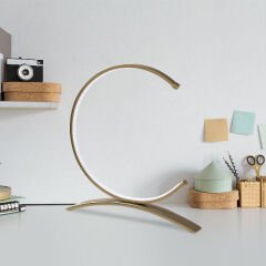 Aydinlatmadunyam Masa Lambasi Gold Moon-13331