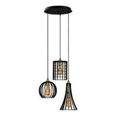 Aydinlatmadunyam Sarkit Black Teltrio-Mr-933