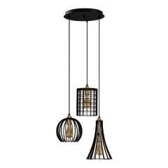 Aydinlatmadunyam Sarkit Black Teltrio-Mr-933