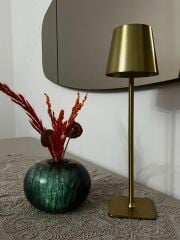 Cata Masa Lambası Gold Renk Ct-8437 Tek Anahtarla 3 Renk