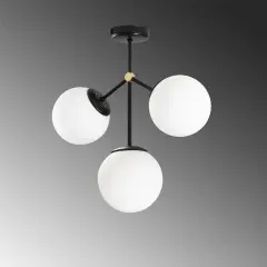 Aydinlatmadunyam Plafonyer BlackWhite Damar-6336