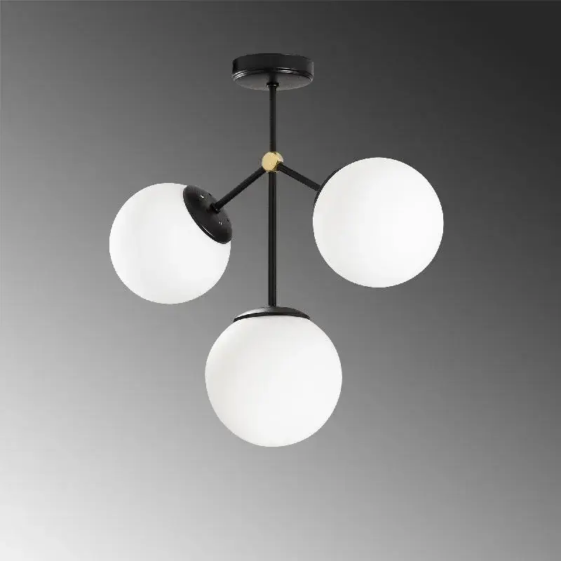 Aydinlatmadunyam Plafonyer BlackWhite Damar-6336