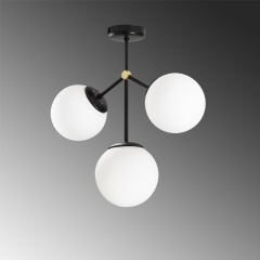 Aydinlatmadunyam Plafonyer BlackWhite Damar-6336