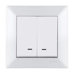 Exen Odak Beyaz Isikli Komütatör Komple Takim