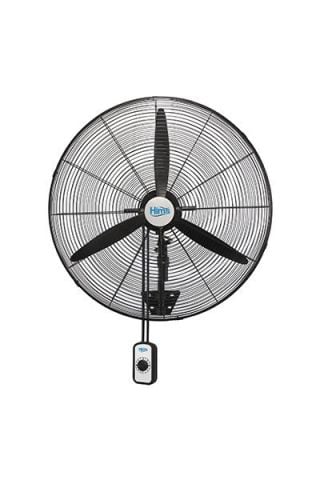 Hims HEF-DA650 190W 65 cm Siyah 3 Kanat Anahtarli Sanayi Tipi Duvar Vantilatörü