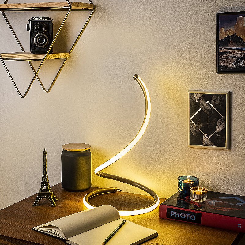 Aydinlatmadunyam Masa Lambasi Gold Yay-13287