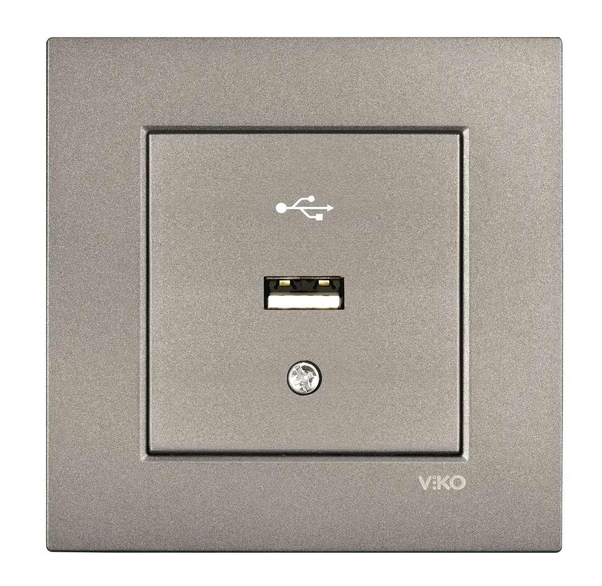 Viko Novella Artline Antrasit Usb Konnektör Mekanizma Çerçeve Dahil