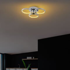 Aydinlatmadunyam Plafonyer Chrome Halka-13312