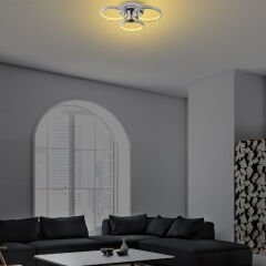Aydinlatmadunyam Plafonyer Chrome Halka-13312