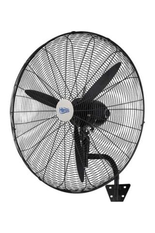 Hims HEF-D750 210W 30 inç Siyah Alüminyum 3 Kanatli Sanayi Tipi Duvar Vantilatörü