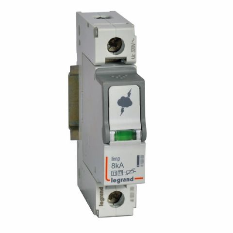 Legrand  Ana dağıtım panosu için parafudr Tip1 - Tip 2 veya B + C tipi 1 kutup Up:1.3kV  LEG-412250