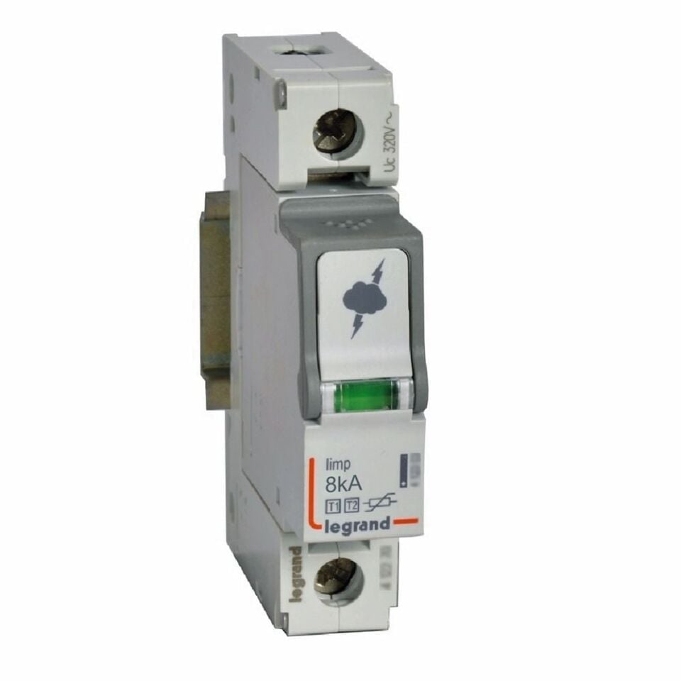 Legrand  Ana dağıtım panosu için parafudr Tip1 - Tip 2 veya B + C tipi 1 kutup Up:1.3kV  LEG-412250