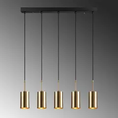 Aydinlatmadunyam Sarkit GoldBlack Silindirkem-6386