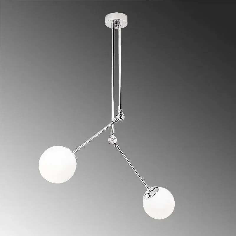 Aydinlatmadunyam Avize ChromeWhite Cambaz-3451