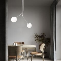 Aydinlatmadunyam Avize ChromeWhite Cambaz-3451
