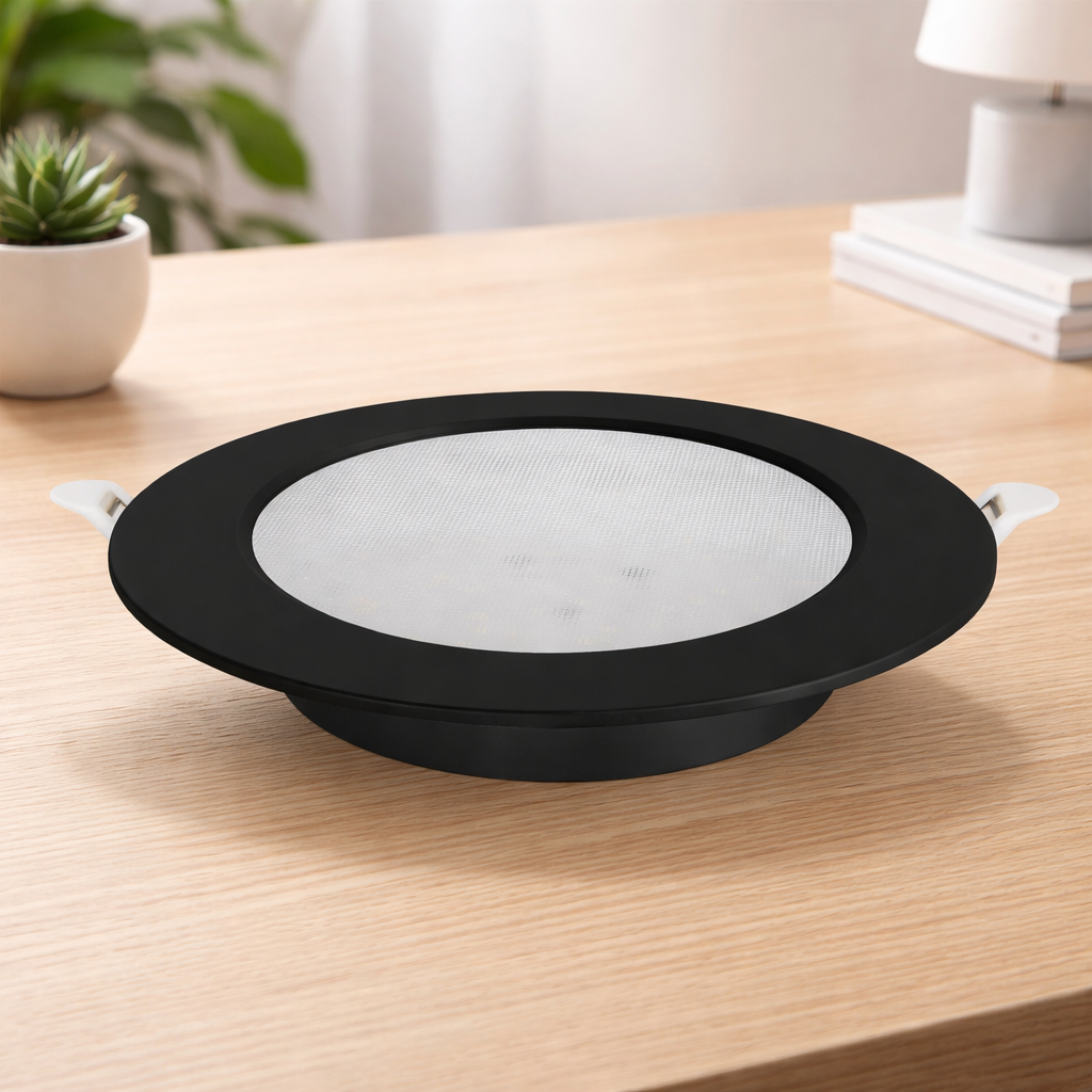 Horoz 016-068-0012 Aura Prizma 12W Siyah 6400K Led Armatür