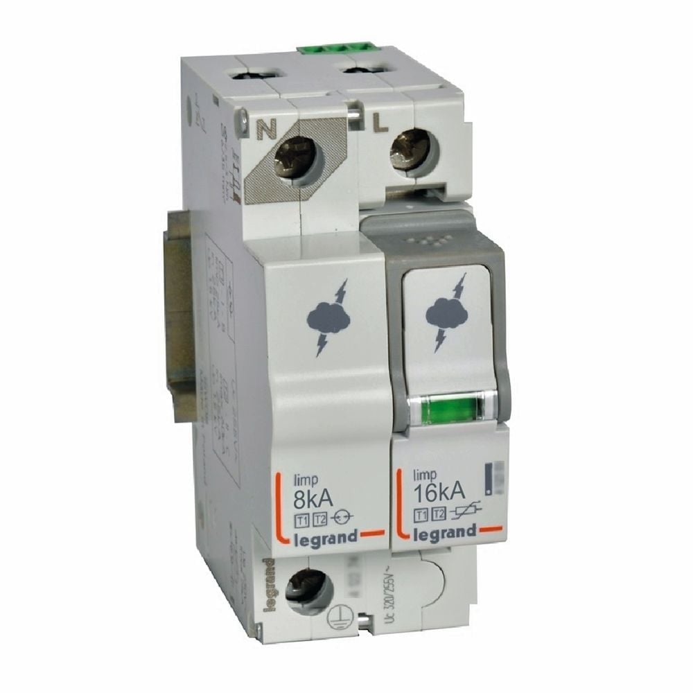 Legrand  Ana dağıtım panosu için parafudr Tip1 - Tip 2 veya B + C tipi 1K + N  Up:1.3kV  LEG-412254
