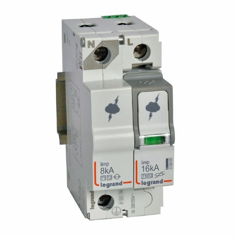 Legrand  Ana dağıtım panosu için parafudr Tip1 - Tip 2 veya B + C tipi 1K + N  Up:1.3kV  LEG-412254