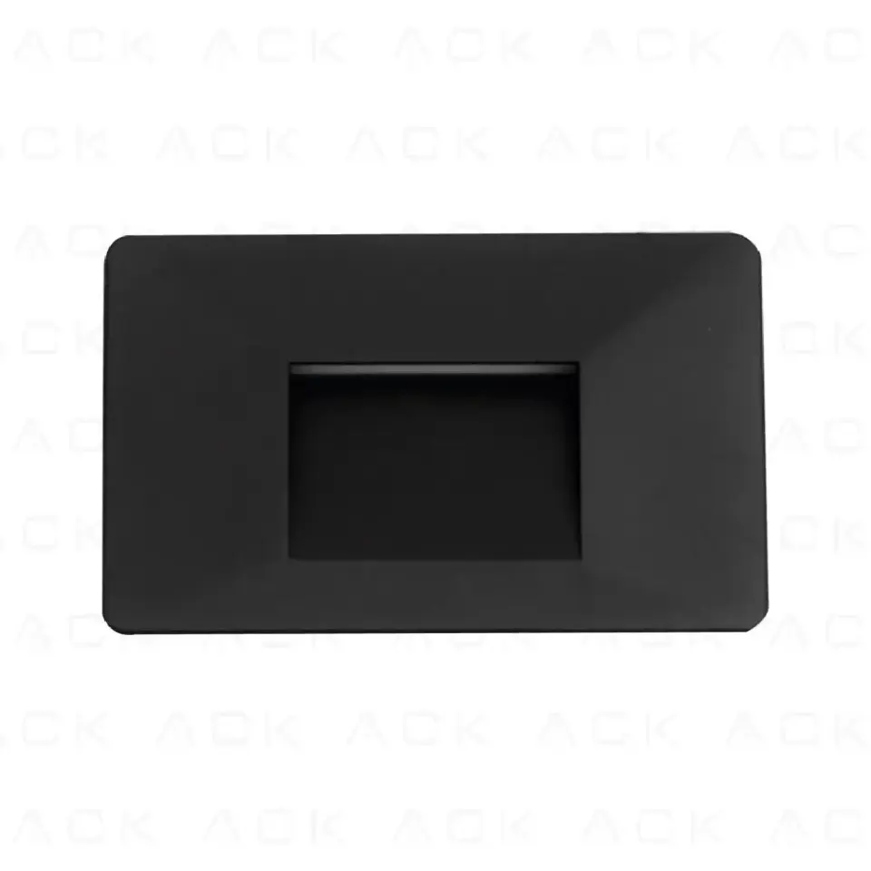 Ack Led Duvar Apligi Siyah Govde 3W 3000K (Wl2F Black Body)