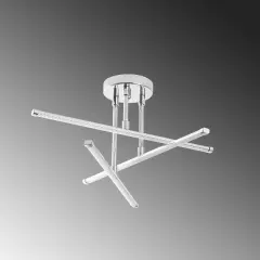 Aydinlatmadunyam Plafonyer Chrome Ledflower-13652