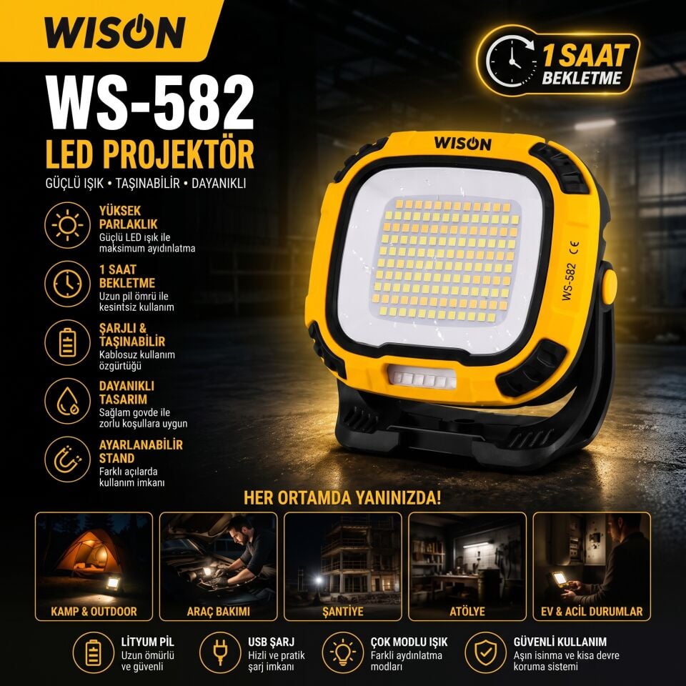 Wison Ws-582 Çalisma Lambasi