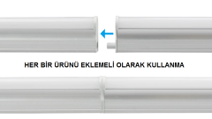 Cata 10 Watt Ledli Bant Armatür CT-2467 Beyaz Işık