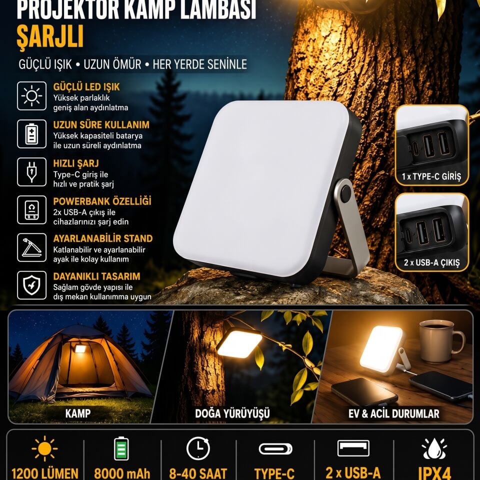 Wison Ws-682 Led Kamp Feneri